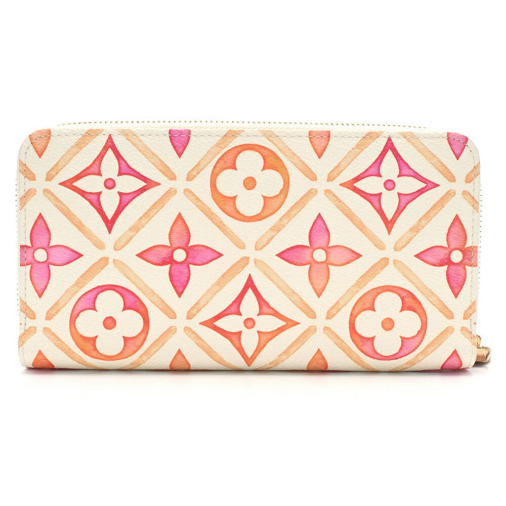 Louis Vuitton Zip Long Orange Wallet Zippy Pink By Coral the Pool LV